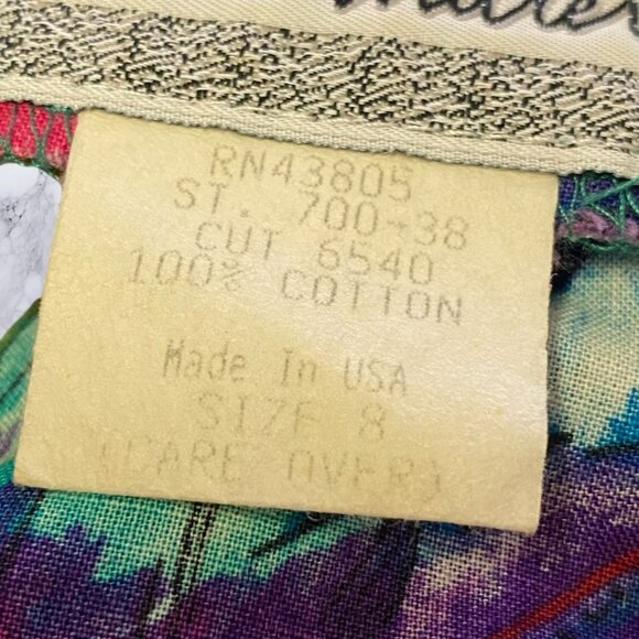 VTG Joan Walters 80’s Floral Jumpsuit - Picture 6 of 10